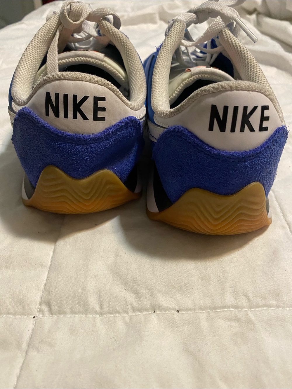 Nike Cortez Royal Blue and White Low-Top Sneakers - Picture 4 of 6